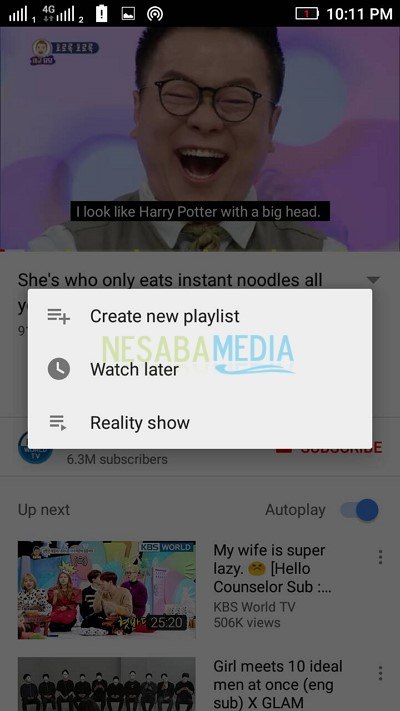 cara membuat playlist di youtube melalui android