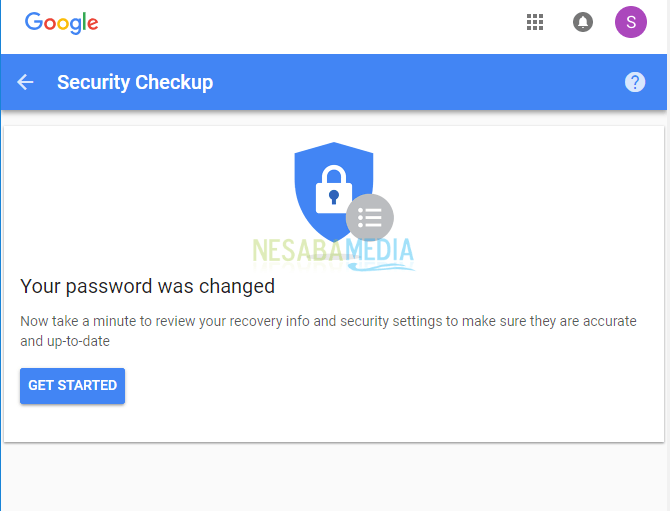 cara mengubah password akun google