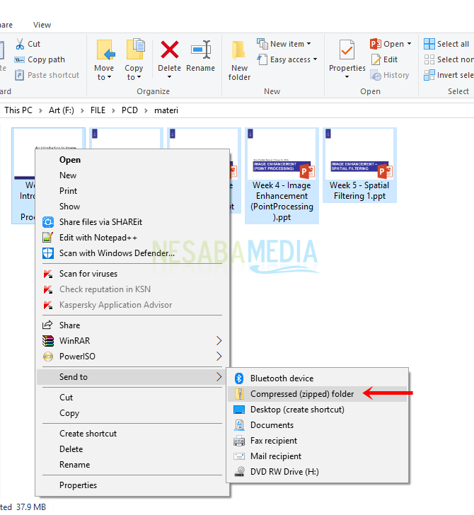 2 Cara Membuat File Rar Dan Zip Di Windows 10 (+Gambar)