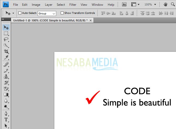 cara membuat tulisan di photoshop cs6