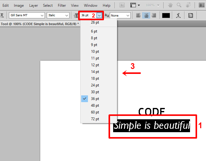 cara membuat tulisan di photoshop cs5