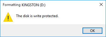 flashdisk write protected