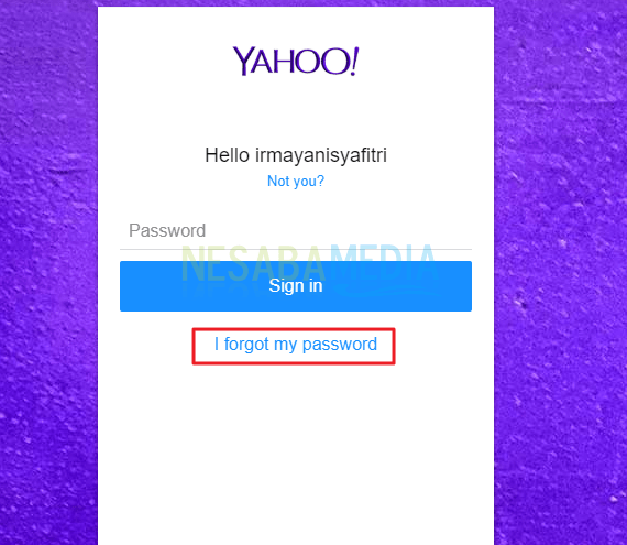 lupa password email yahoo