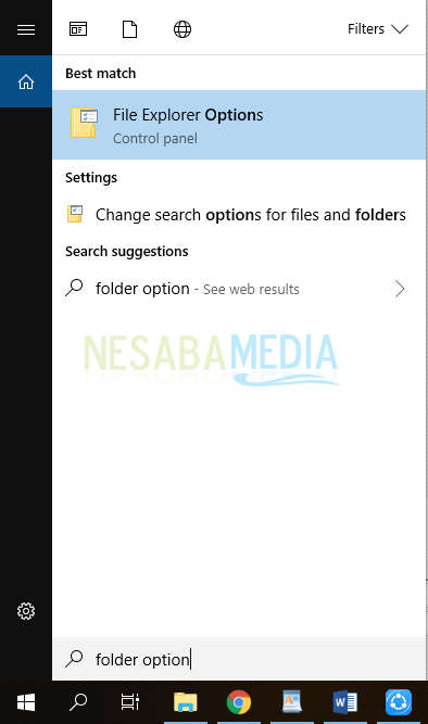 1 - folder option