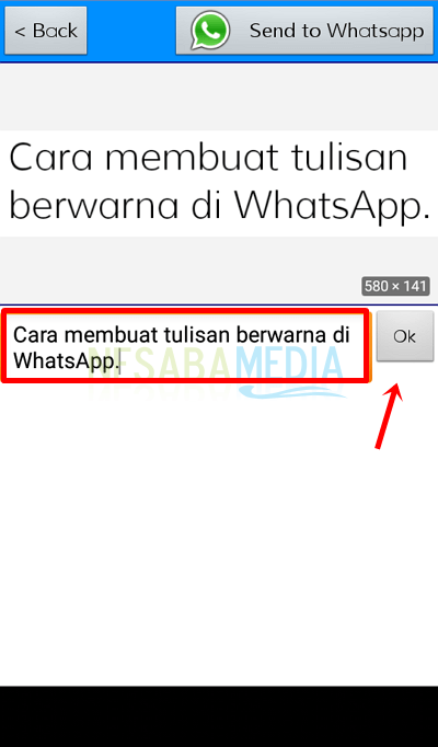 cara membuat tulisan berwarna di whatsapp dengan mudah