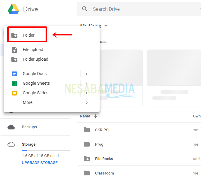 cara menggunakan google drive untuk download file