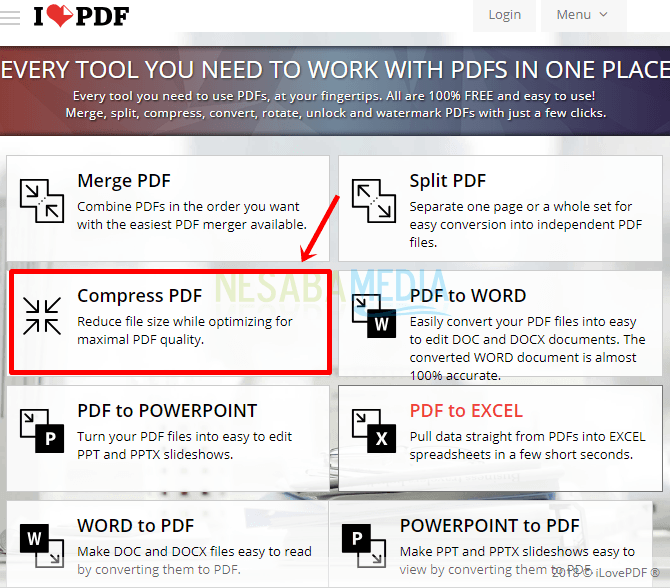 Mengecilkan size pdf online