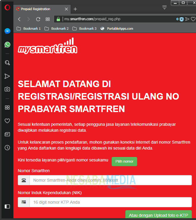 Cara Registrasi Kartu Smartfren