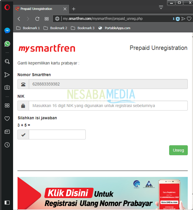 Cara Unreg Kartu Smartfren