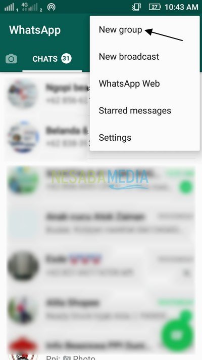 Membuat Grup di WhatsApp