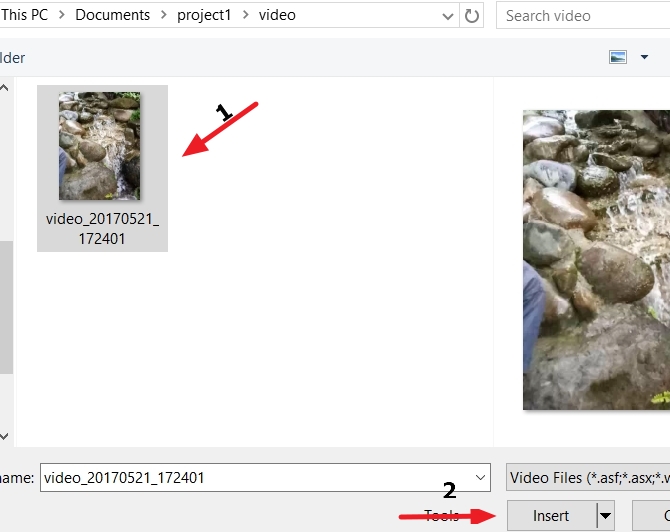 cara memasukkan video ke powerpoint 2013