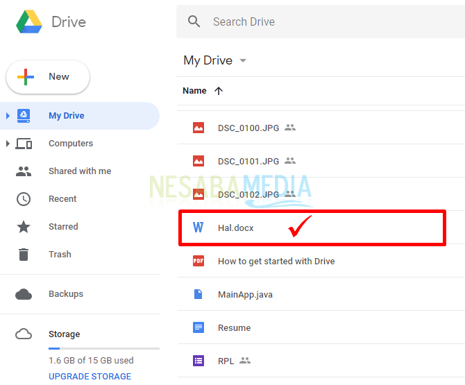 cara menggunakan google drive untuk upload file