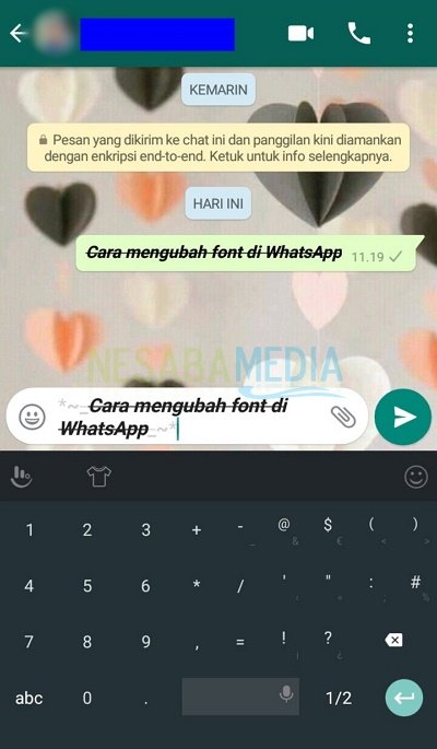 Cara Mengubah Font di WhatsApp 