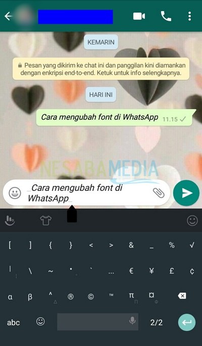 Cara Mengubah Font di WhatsApp di HP Android