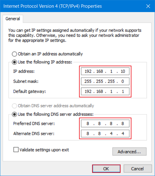 Mengganti IP Address di PC Statis 9