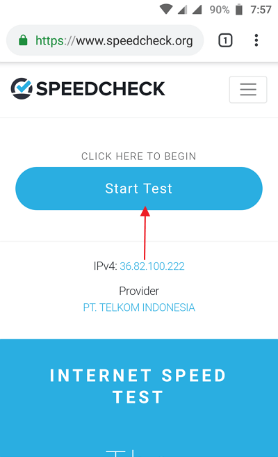 cek speed internet dengan Speedcheck.org 1