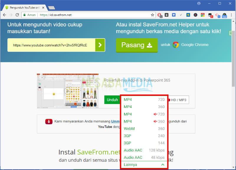 cara download video dari internet tanpa aplikasi