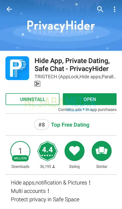 1 - install aplikasi PrivacyHider
