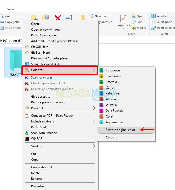 cara merubah warna folder di Windows
