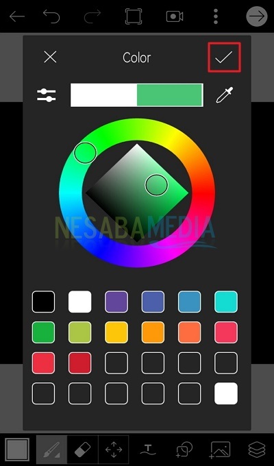 Atur warna pada icon