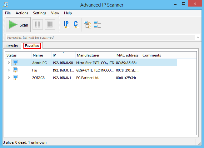 Download Advanced IP Scanner