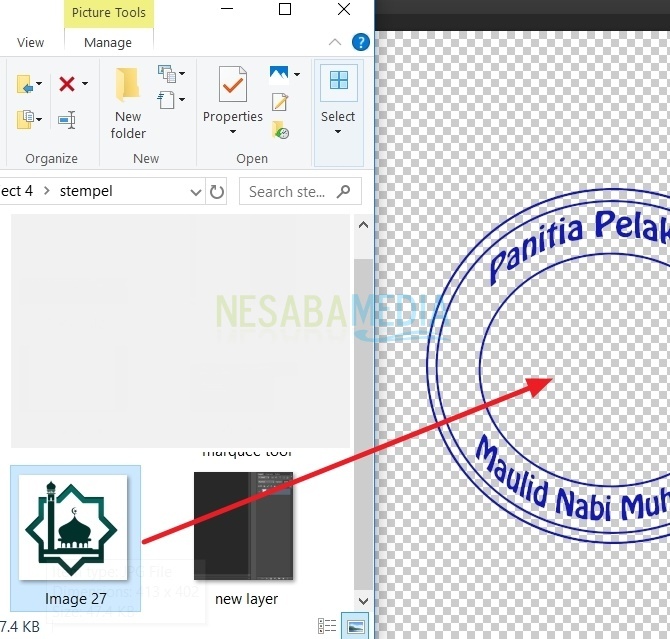 cara membuat stempel di Photoshop untuk pemula