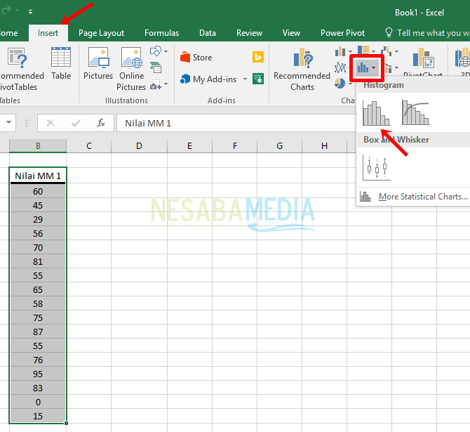  Cara Membuat Histogram di Excel