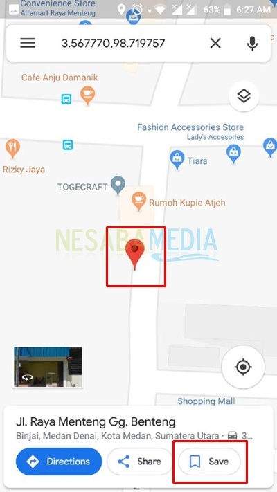 find location and hold click