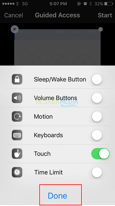 cara mengunci aplikasi di iphone - beberapa pilihan yang terdapat pada fitur