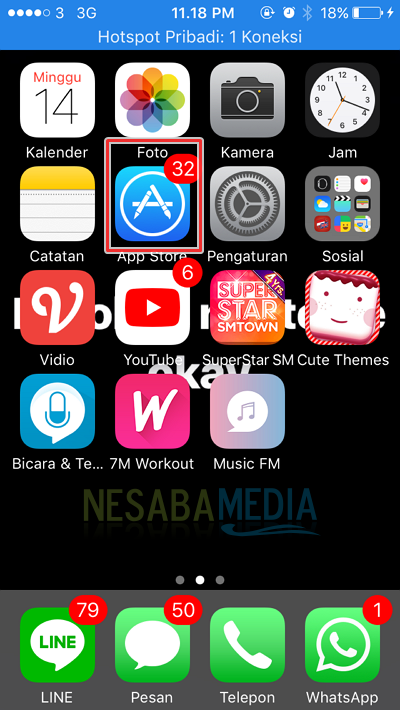 icon app store di iphone