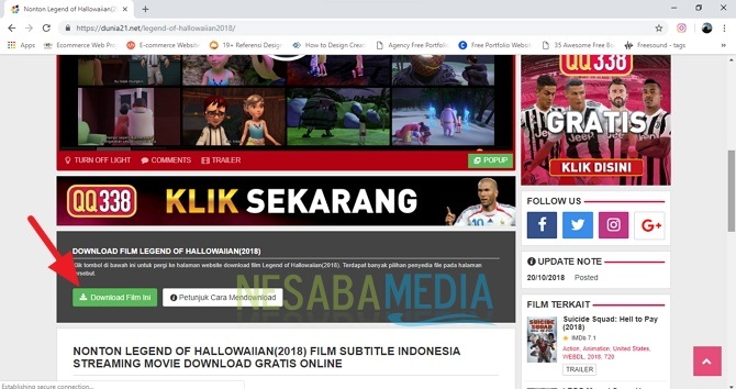 cara download film lewat laptop / komputer tanpa ribet