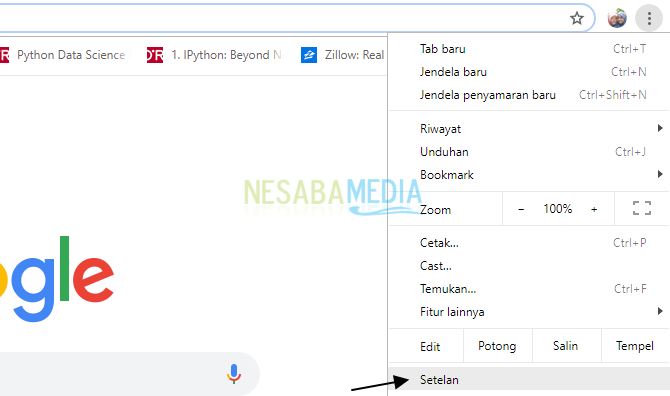 cara mengganti lokasi download folder Google Chrome