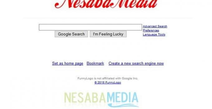 Cara Mengganti Logo Google di Home Page dengan Nama Sendiri