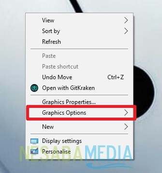 pilih "Graphic Options"