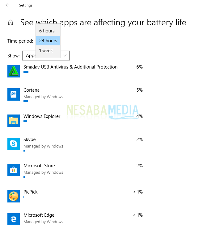 cara mengetahui aplikasi yang paling boros baterai di Windows 10