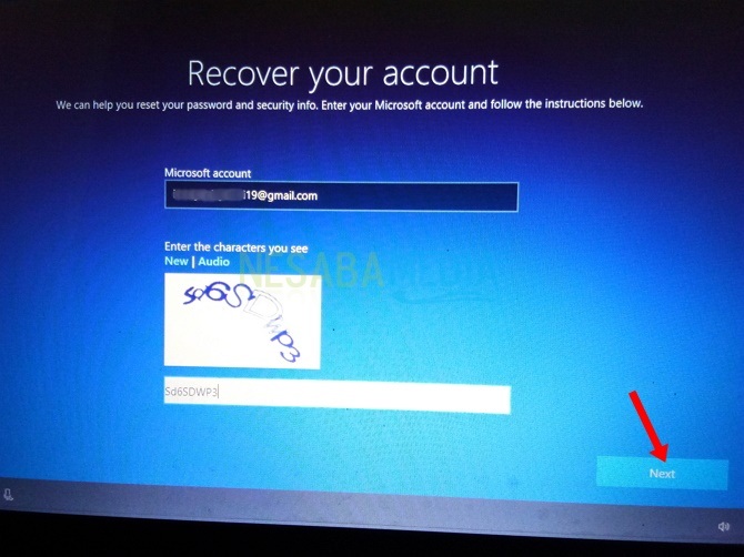 Recover your account