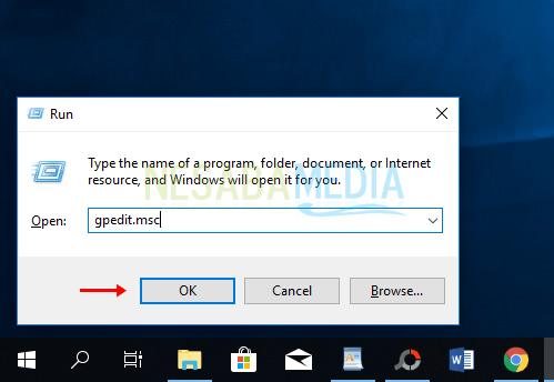 cara 1 - buka gpedit - cara mencegah user mengganti password di Windows 10