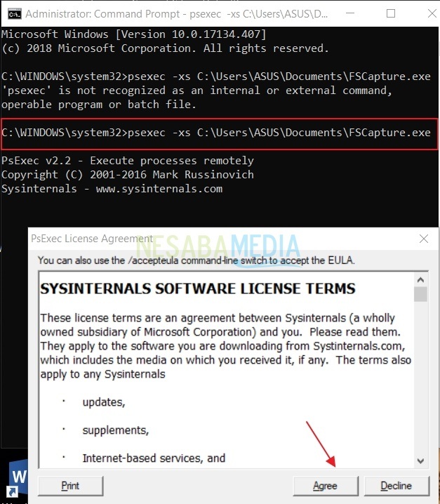 1-cara mengambil screenshot login screen di Windows