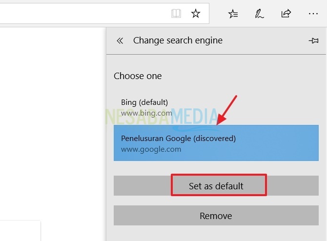Cara Mengganti Search Engine Default di Microsoft Edge