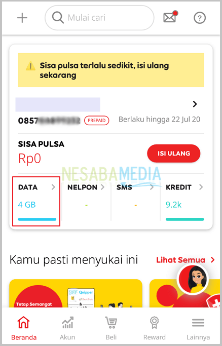 Cara Cek Kuota Indosat Melalui myIM3 5