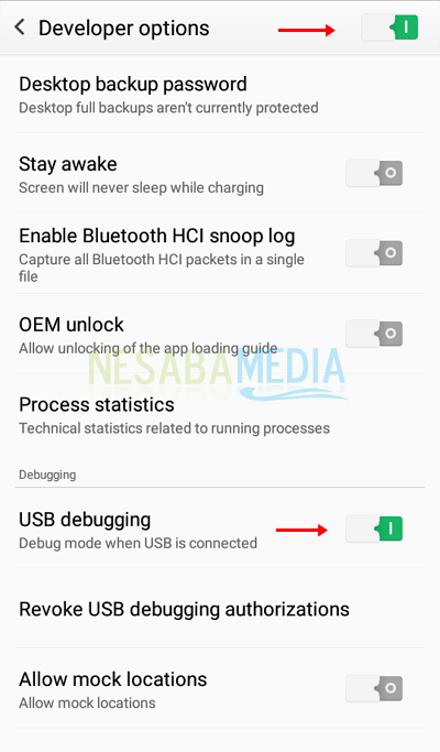 Step 4 - Enable developer mode and USB debugging