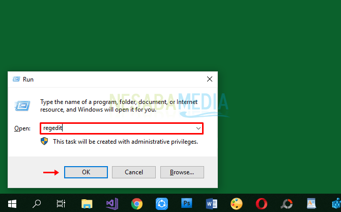 cara mengakses key registry di windows