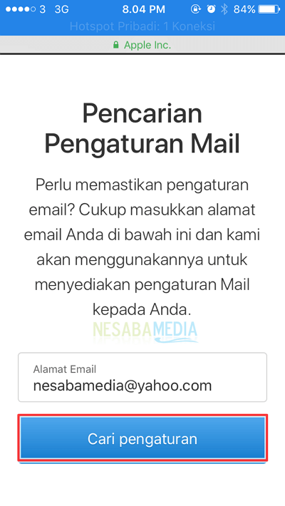 isikan alamat email