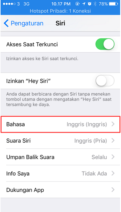 Cara Mengganti Bahasa dan Suara Siri di iPhone