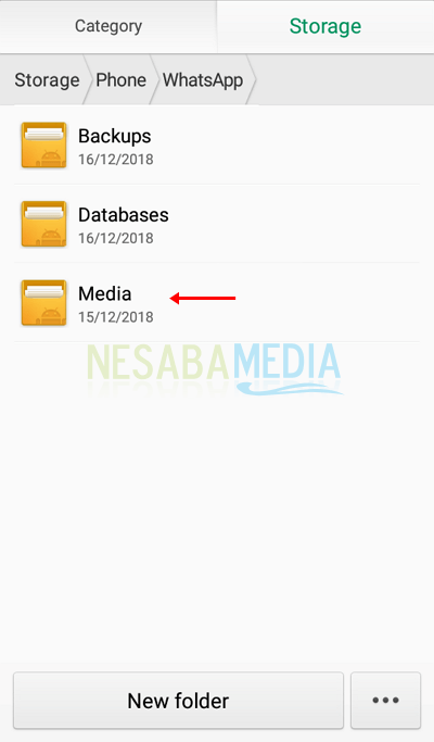3 - pilih folder Media