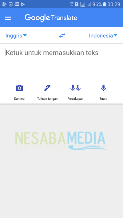 step 2 - cara menggunakan Google Translate secara offline