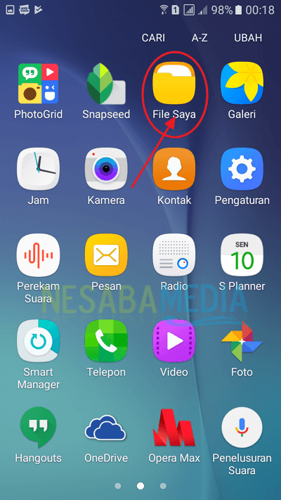 cara membuat folder baru di Android