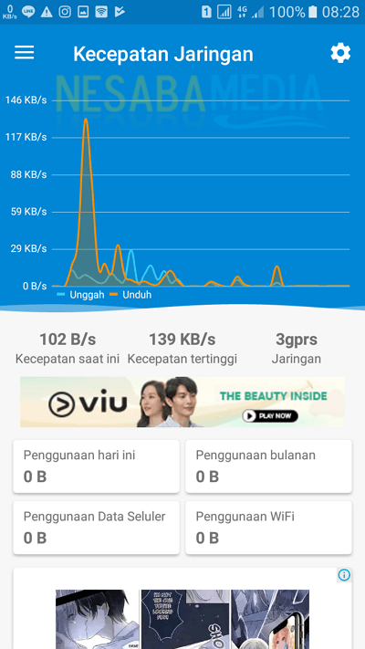 grafik koneksi internet