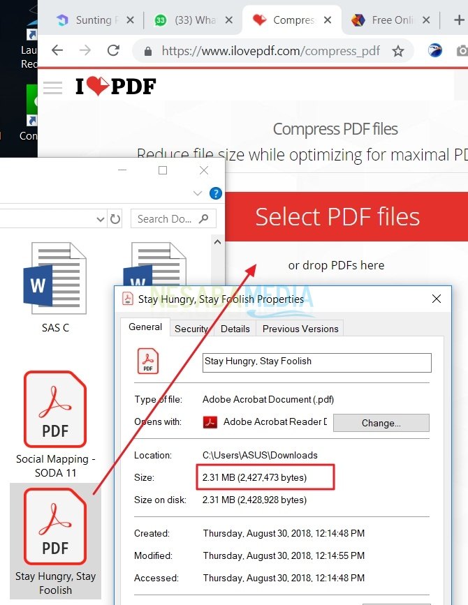 1-lihat ukuran-drop file