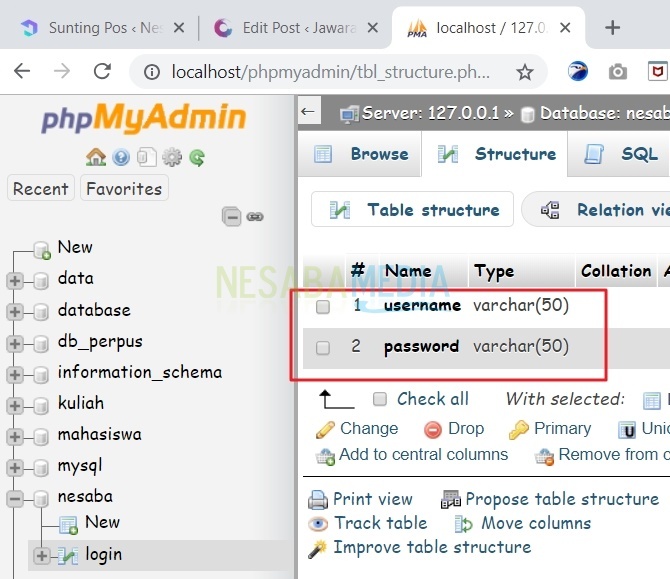 cara membuat database mysql di phpmyadmin dengan xampp